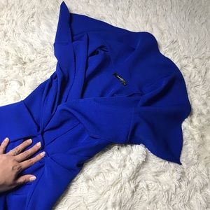 ROYAL BLUE LONG VEST ROBE